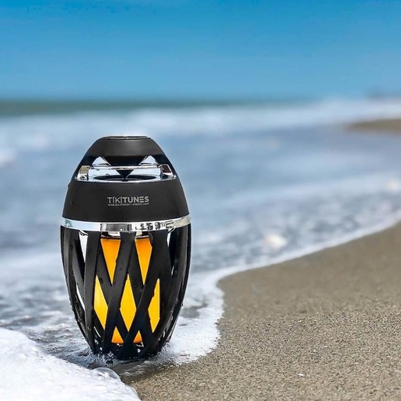 TikiTunes WiFi Bluetooth LED Outdoor Waterproof Flame Torch Wireless Speaker - Picture 11 of 16